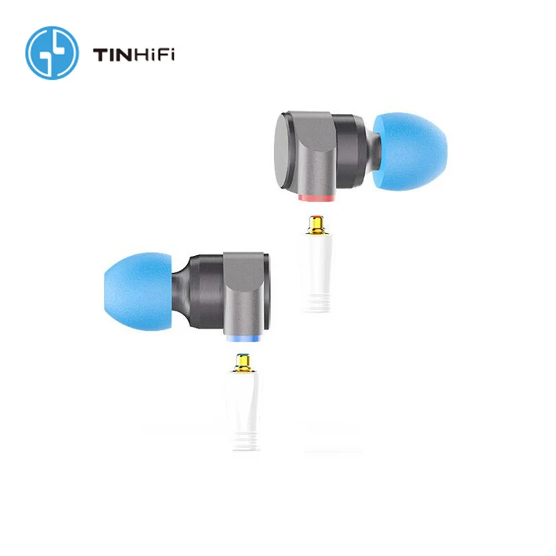 TINHiFi оловянный аудио T2 двойной драйвер металлические наушники HiFi проводные наушники динамический бас MP3 музыка DJ наушники Mmcx сменный кабель