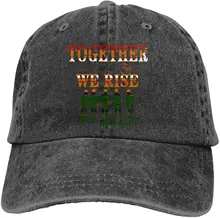 

Together We Rise Sports Denim Cap Adjustable Unisex Plain Baseball Cowboy Snapback Hat