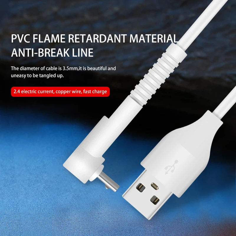 

Ddaian Micro USB Cable Bracket Charging Cable 90 Degree Elbow for LG Samsung Daoge Mobile Phone Fast Charger