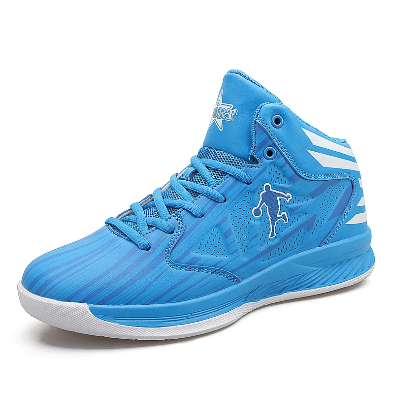 Унисекс баскетбольные кроссовки размер 36-45 мужская спортивная обувь синий мальчики девочки баскетбольная форма удобные тренировочные ботинки