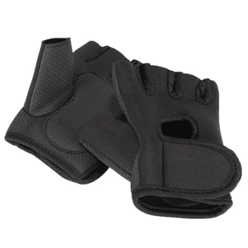 

NEW Sport Cycling Fitness GYM Half Finger Gloves Weightlifting Exercise Training - Black M