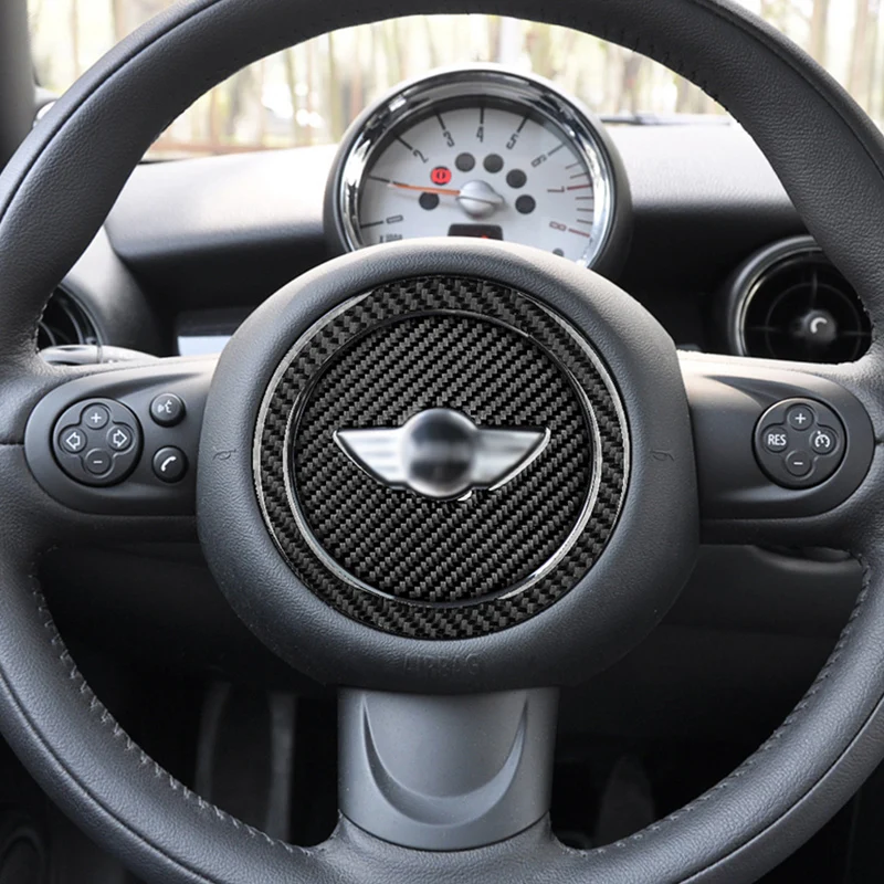 Автомобильный руль, наклейка из углеродного волокна, внутренняя отделка, аксессуары для автомобиля, аксессуары для BMW MINI Cooper F54 F55 F56 F60 R55 R56 R60