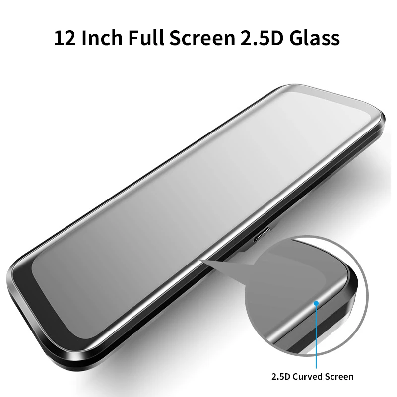  12 zoll Android 8.1 Adas Dash Cam Auto Dvrs Kamera Gps Navi Bluetooth Fhd Video Recorder 4G Wifi Dv