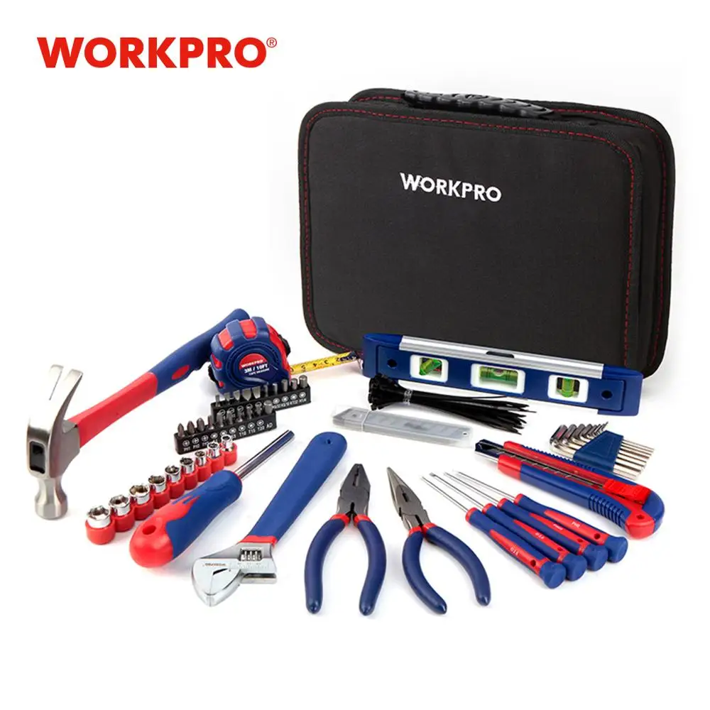 WORKPRO 100PC Household Tool Set Kitchen Mechanic Tool Kit Pliers