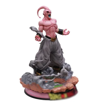 

[Funny] Crafts 46cm Dragon Ball Majin Buu combat Version figure Statue PVC toy Super Saiyan Son Goku collection model kids gift