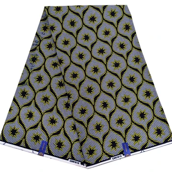 

latest 100% cotton veritable wax African fabric wax print pagne high quality Ankara fabric wax tissue Wedding Dress