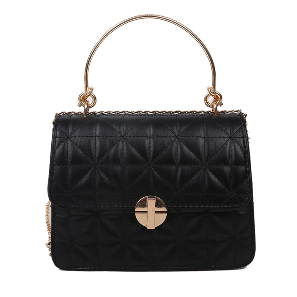 

Shoulder Bags British Fashion Simple Small Square Bag Women's Designer Handbag 2020 High-quality PU Leather Chain Mobile Phone