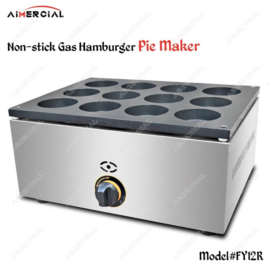 FY06R Gas commercial Egg Hamburger Pie Non stick Red Bean Cake machine Stailess Steel Dorayaki cake maker pan
