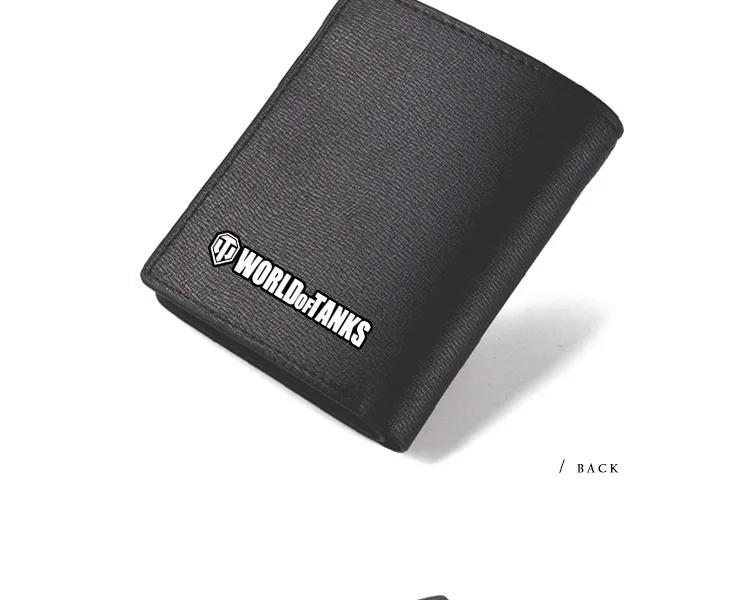 World Tanks Battleship World War II WOT Game PU Leather Wallets Black Purse Unisex Kids Gift (4)