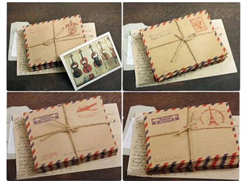 

10 листов, Новый мини-конверт, открытка-конверт с надписью хранилище канцелярских товаров, винтажная бумага