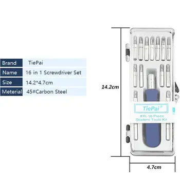 

Multi-function Multi-function Screwdriver Set With 16pcs Precision Magnetic Screwdriver Bits for SmartPhones Computers Notebooks