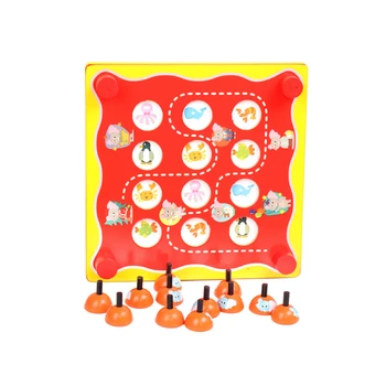 

Cartoon Elephant children's Memory Chess Toys Wooden Matching Game Educational Toys parent-child Interaction children's Toys