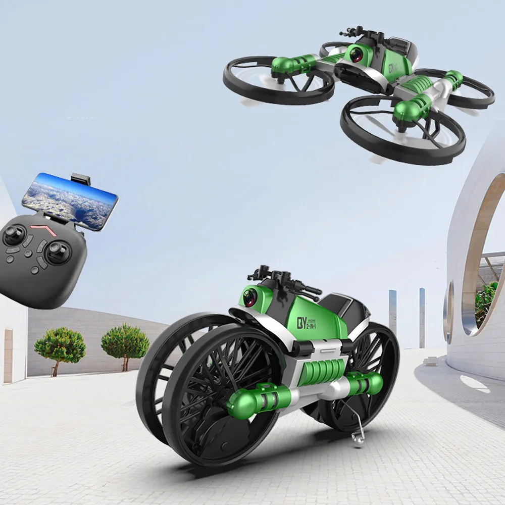Drone Creative RC 2 4G WiFi двойной режим трансформирующий мотоцикл Quadcopter 1080 HD камера