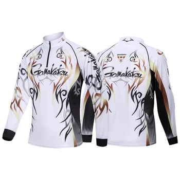 

Gamakatsu Male Outdoor Sports Fishing Shirts Clothing Long Sleeve M-5XL Anti UV Breathable Cycling Hunting Hiking Clothes Pesca