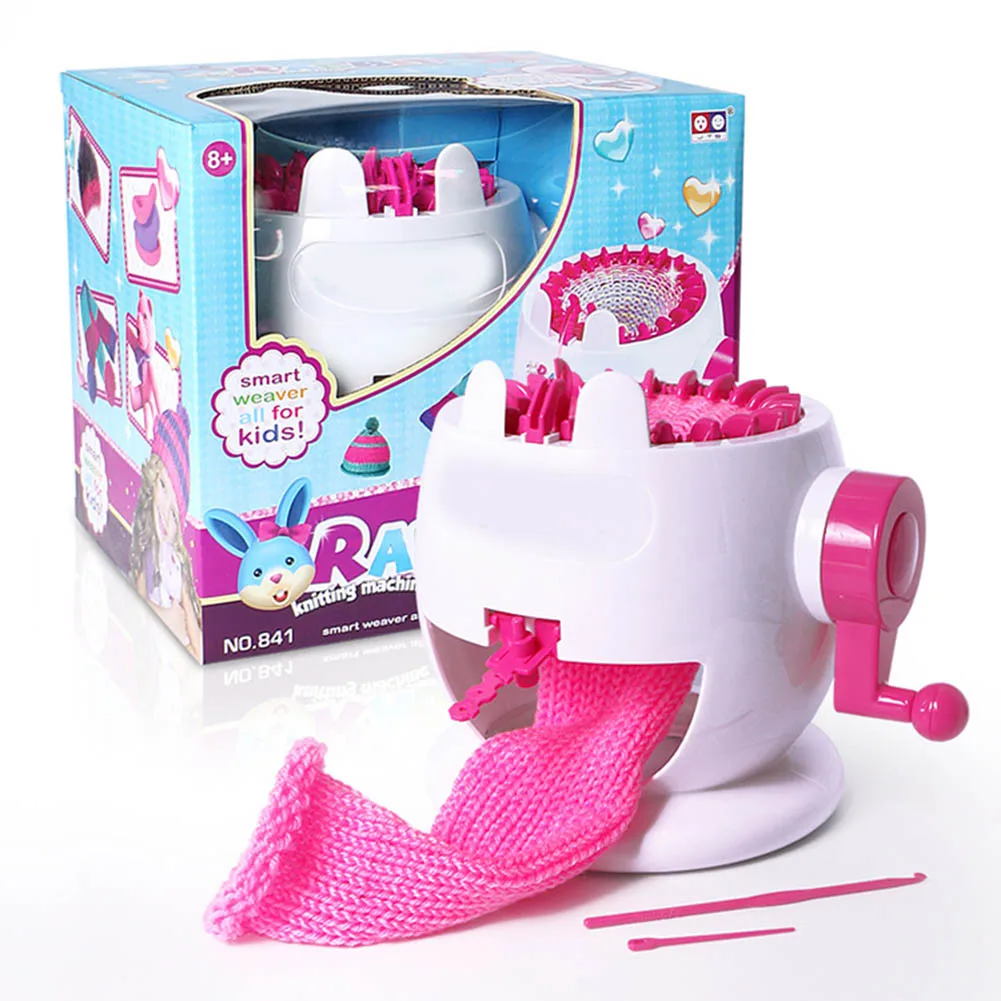 Hand Woven Wool Machine Toys Hand Knitting Machine Loom Children Educational Toy Knitting Tools DNJ998
