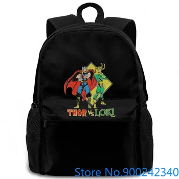 

Thor Vs Loki Marvel Comics Licensed adult New Pure Hip Hop Mens women men backpack laptop travel school adult student