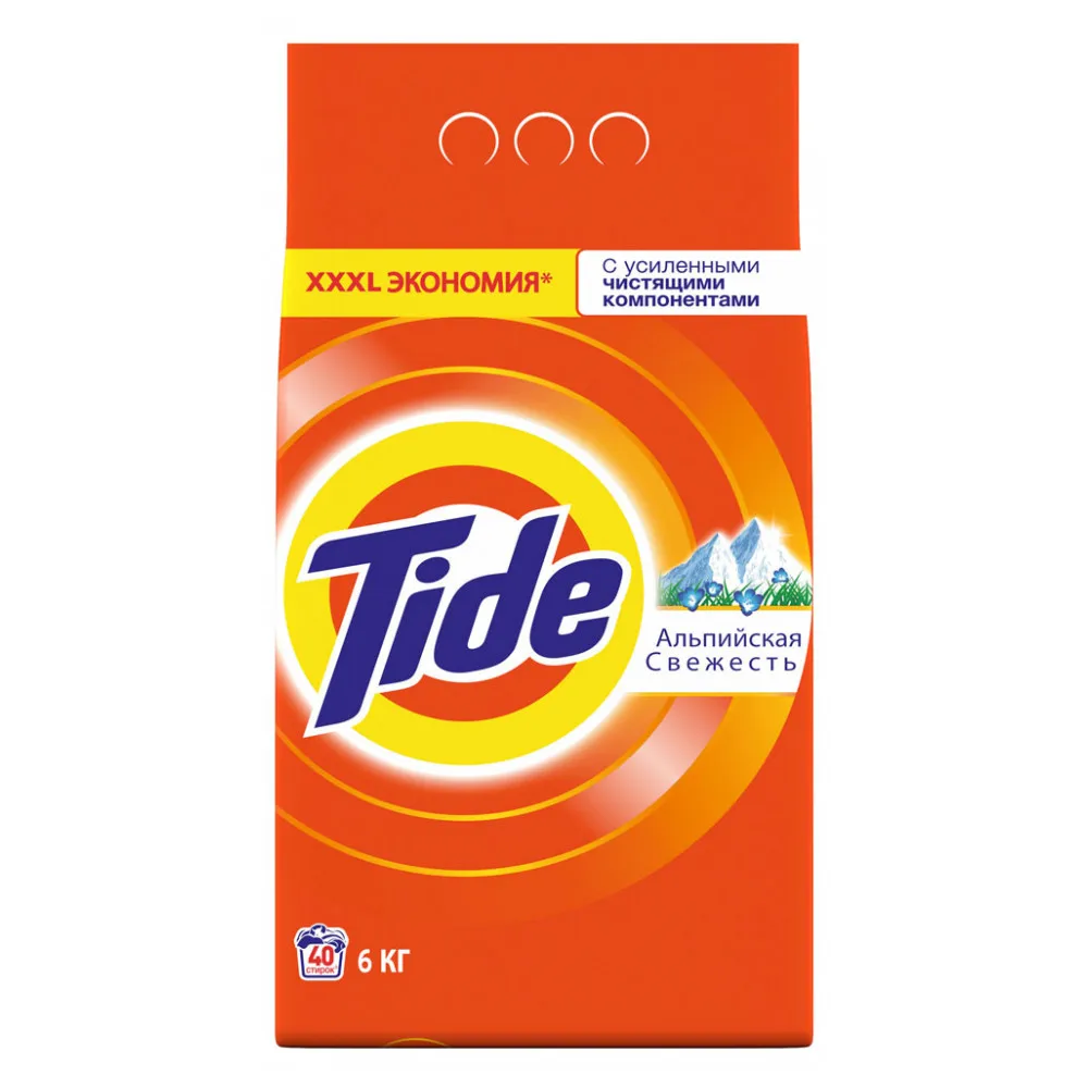 Стиральный порошок автомат «Альпийская свежесть» Tide, 6 кг
