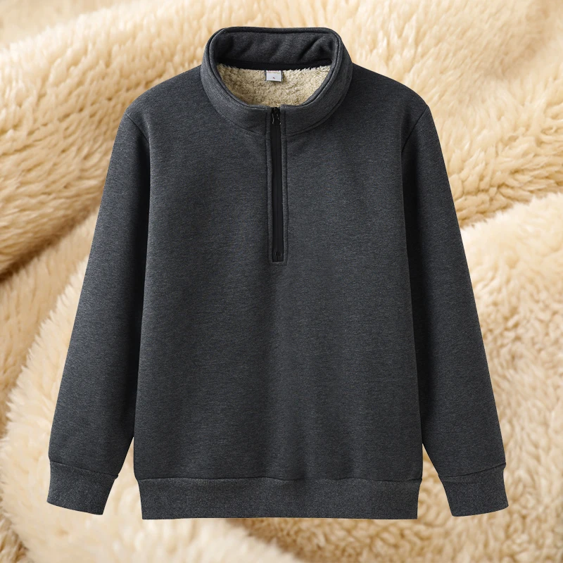 New Warm Fleece Jacket Men Windproof Thicken Autumn Winter Men Stand-up collar sweater Clothing Streetwear Jackets