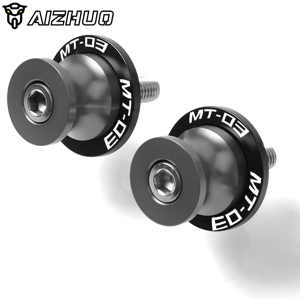M6 6 мм МОТОЦИКЛ маятник ползунок катушки для Yamaha MT-03 MT03 MT 03 2006- 2010 2011 2012 2013 - Color: 6mm gray