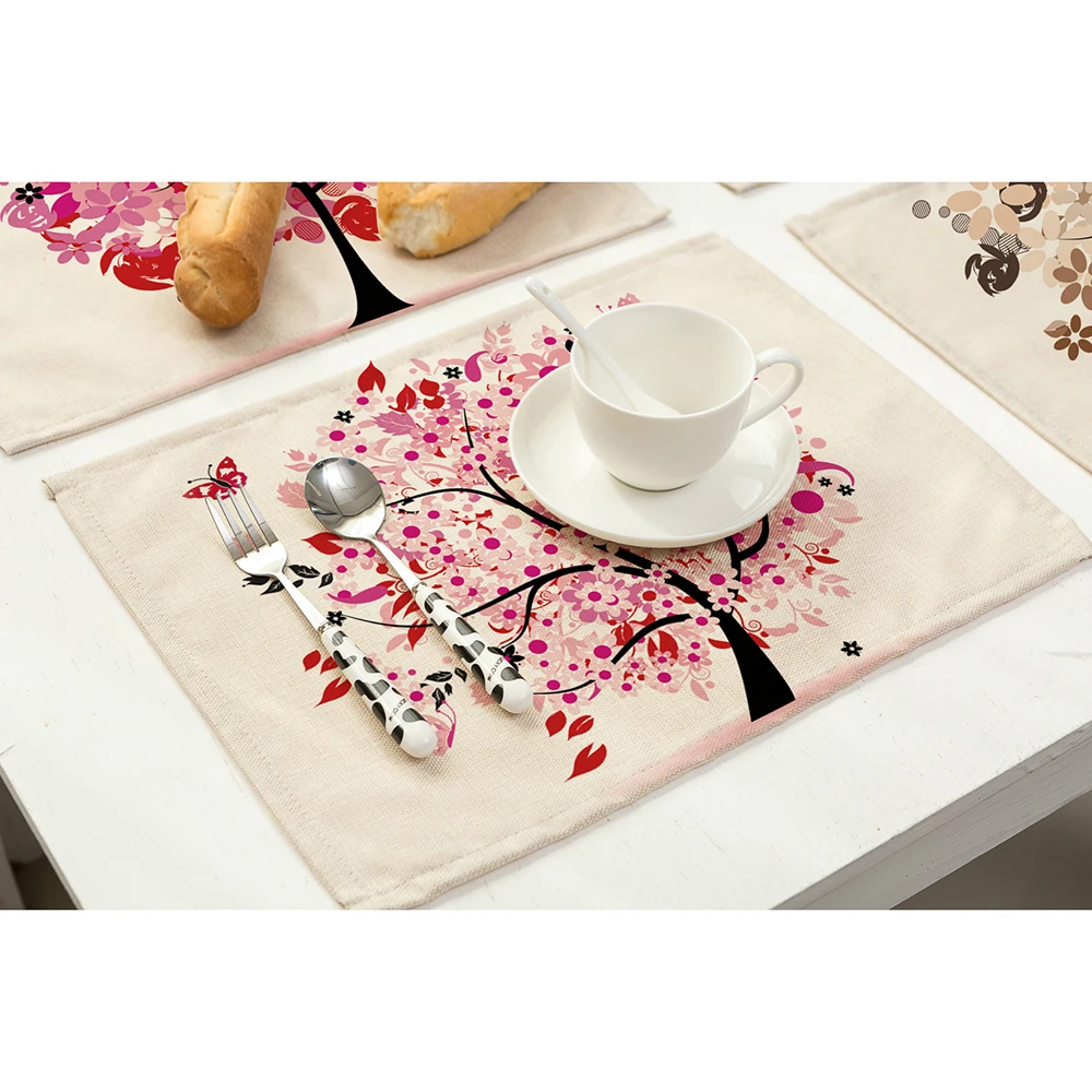 Lychee 42*32 см серии "Дерево жизни" коврик для стола, анти-обжигающий коврик, сделай сам, украшение кухни, аксессуары для столовой