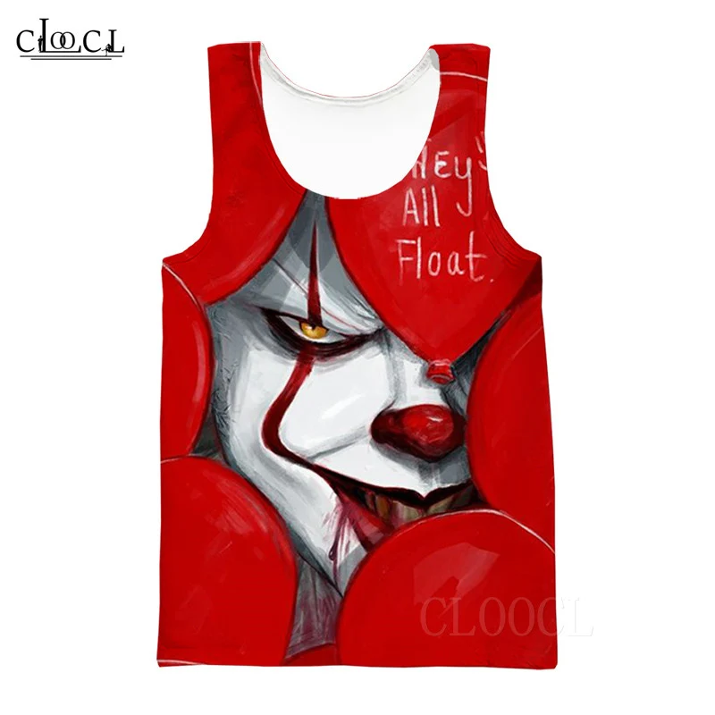 Tank Tops IT CHAPTER 2 Red Devil майки Модные Популярные топы для бодибилдинга 3D жилет уличная одежда для мужчин и женщин без рукавов Gar мужские футболки - Цвет: Tank Tops