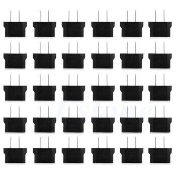 

100PCS EU European to US USA Travel Charger Adapter Wall Plug Outlet Converter