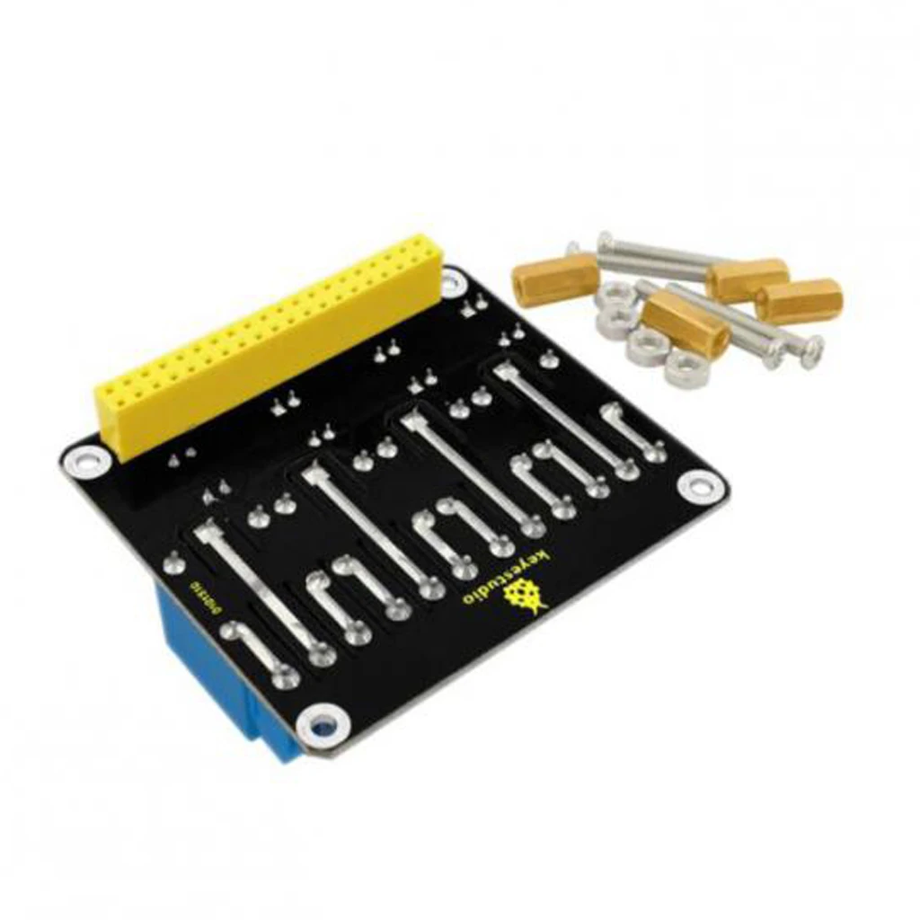 Keyestudio RPI 4 Channel Relay Board Module 5V Relay Shield for Raspberry Pi