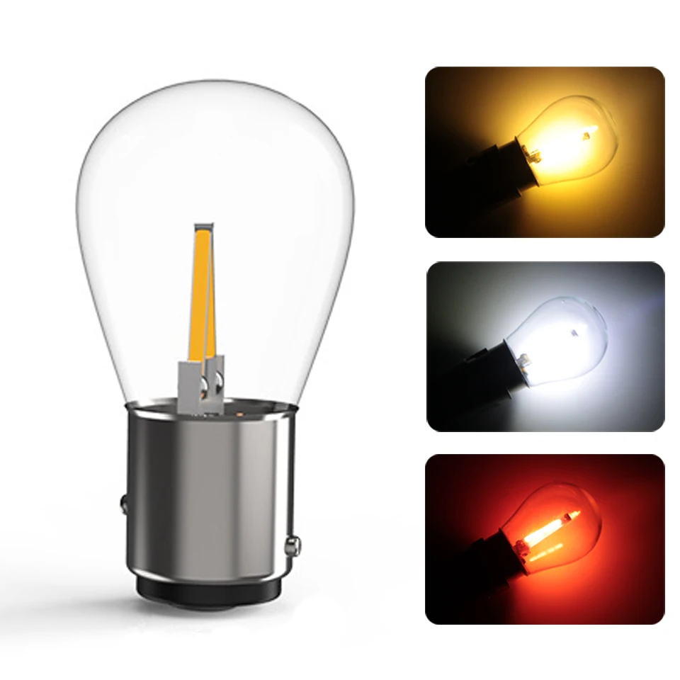 1Pcs P21/5w 2 Filaments Led 1157 Brake Lights Bulb High Bright BAY15D