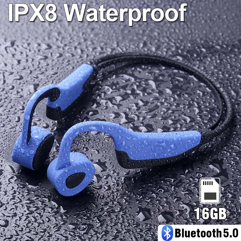 Ganar control pesadilla Restricciones Auriculares Bluetooth IPX8 impermeables para natación, cascos inalámbricos  MP3 de 16GB, estéreo, bocina grande, altavoz deportivo, conducción  ósea|Auriculares y audífonos| - AliExpress