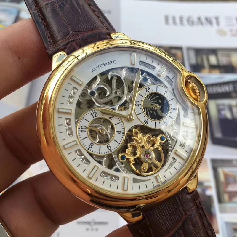 

A09318 Mens Watches Top Brand Runway Luxury European Design Automatic Mechanical Watch