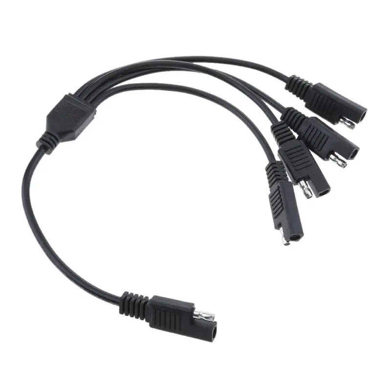 Черный Солнечный кабель с адаптером для аккумулятора провод 18AWG вилка sae 1-4 удлинитель части