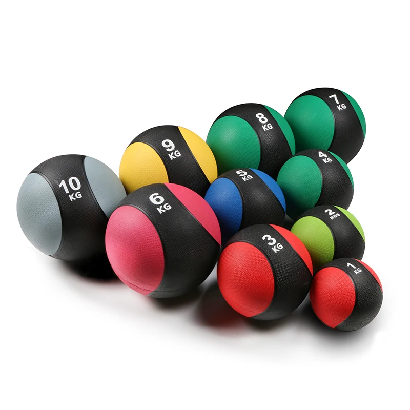 

1kg Rubber Elastic Medicine Ball Gravity Ball Fitness Muscle Exercise Waist Abdominal Training Balance Ball Fitness Equipment