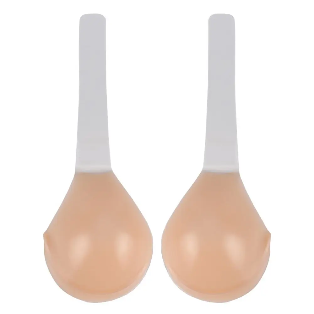 New Steel Ring Silicone Bra Large Size Invisible Bra Women Sling Chest Sticker Underwear Nipple Cover With Straps Silicone Pads