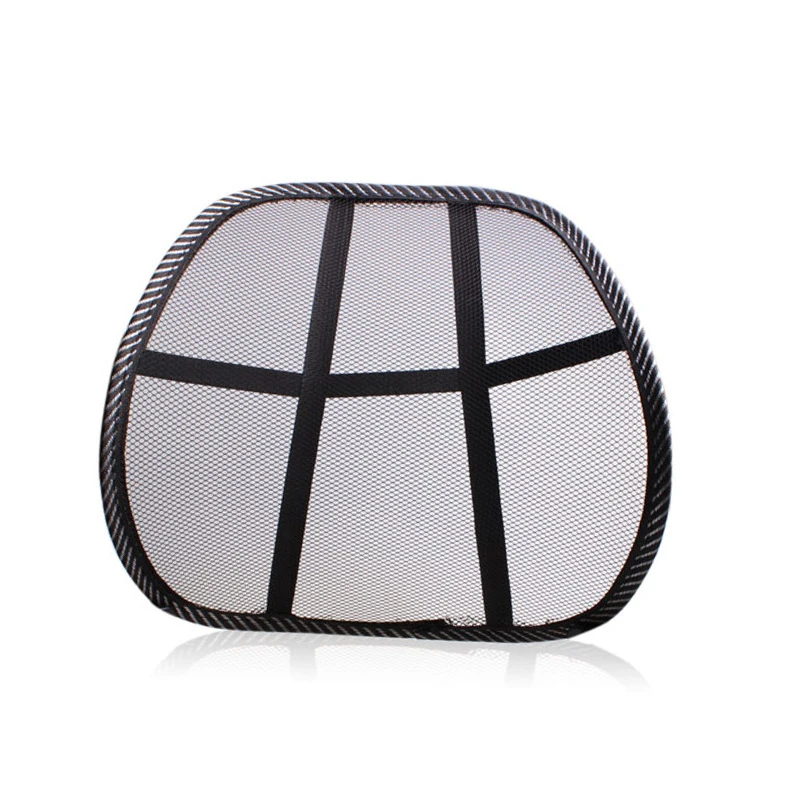 의자 뒤로 지원 마사지 쿠션 메쉬 릴리프 요추 받침대 자동차 트럭 사무실 홈 쿠션 좌석 의자 요추 뒤로 지원 의자