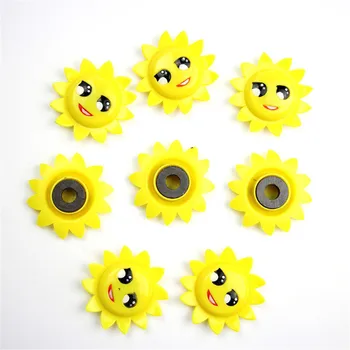 

Fridge Magnet Sun Flowers White Board Buttons Ferrite Permanent Magnet Dia.42x9.4mm Thickness for School and Home Use 16pcs