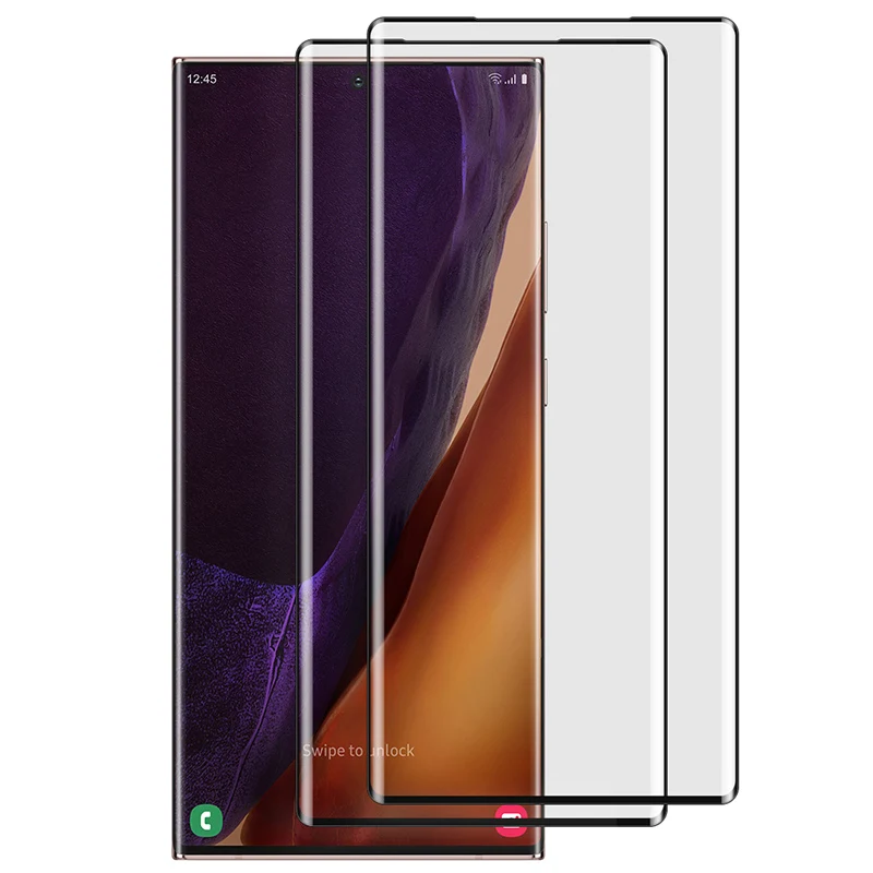 Закаленное стекло для Samsung Galaxy Note 20 Ультра защита экрана черное Защитная пленка |