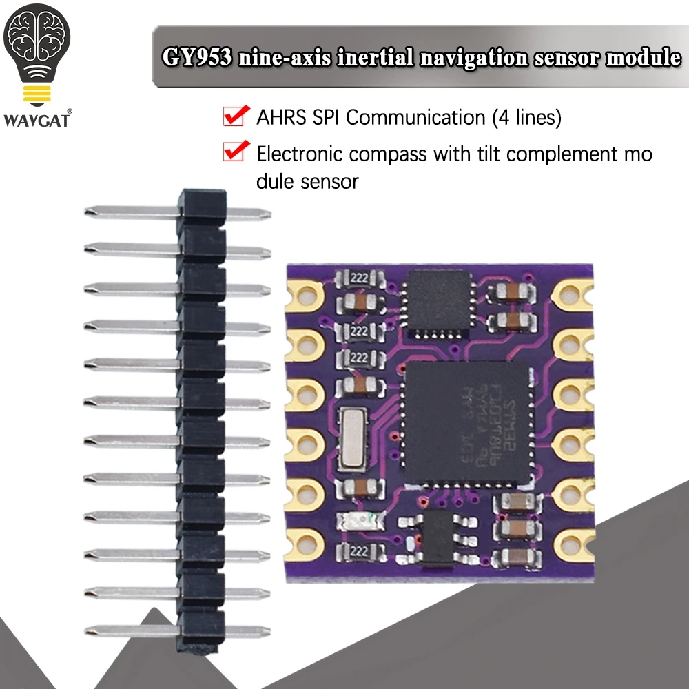 GY953 AHRS Nine Axis inertial navigation sensor Module Electronic ...