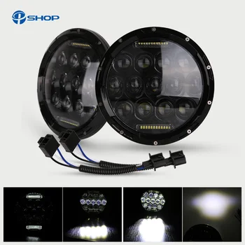 

7'' Round H4 High Low 6000K 7Inch Led Motor Light 50W for Jeep Motor Lada Niva Toyota UAZ 4x4 Offroad