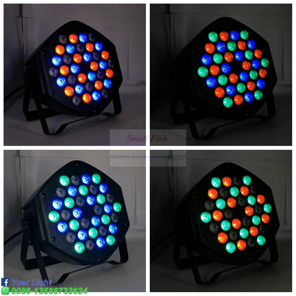 Светодиодный стробоскоп 36x3 Вт DJ светодиодный RGB UV Par Светильник s RGB 3в1 моющийся диско-светильник DMX контроллер эффект для малого Paty KTV сценический ночной Светильник