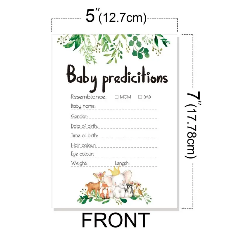 souvenirs a crochet para baby shower 10pcs Cards Baby Prediction Advice Souvenir Game Baby Shower Decor Christening Boy Girl Decor Birthday Party Supplies best Baby Souvenirs