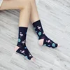 Femmes chaussettes Harajuku drôle dessin animé Fruits chaussette licorne pour flamant mignon animal motif heureux drôle skateboard chaussettes ► Photo 3/6