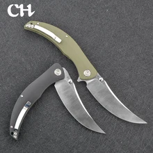 CH Sultan Craftsmanship D2 Steel Blade Folding Knife G10 Handle Outdoor Camping Survival Diving EDC Tool Pocket Knifves New