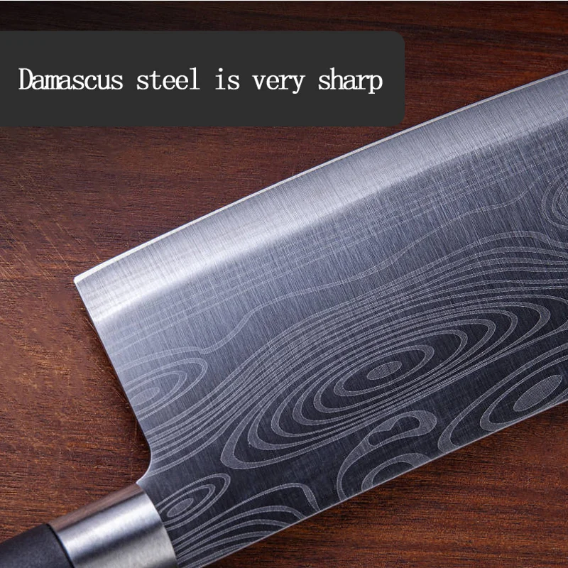 ZASSHU high quality 8 inches in utility knife laser Damascus steel kitchen knives sharp knife knife gift