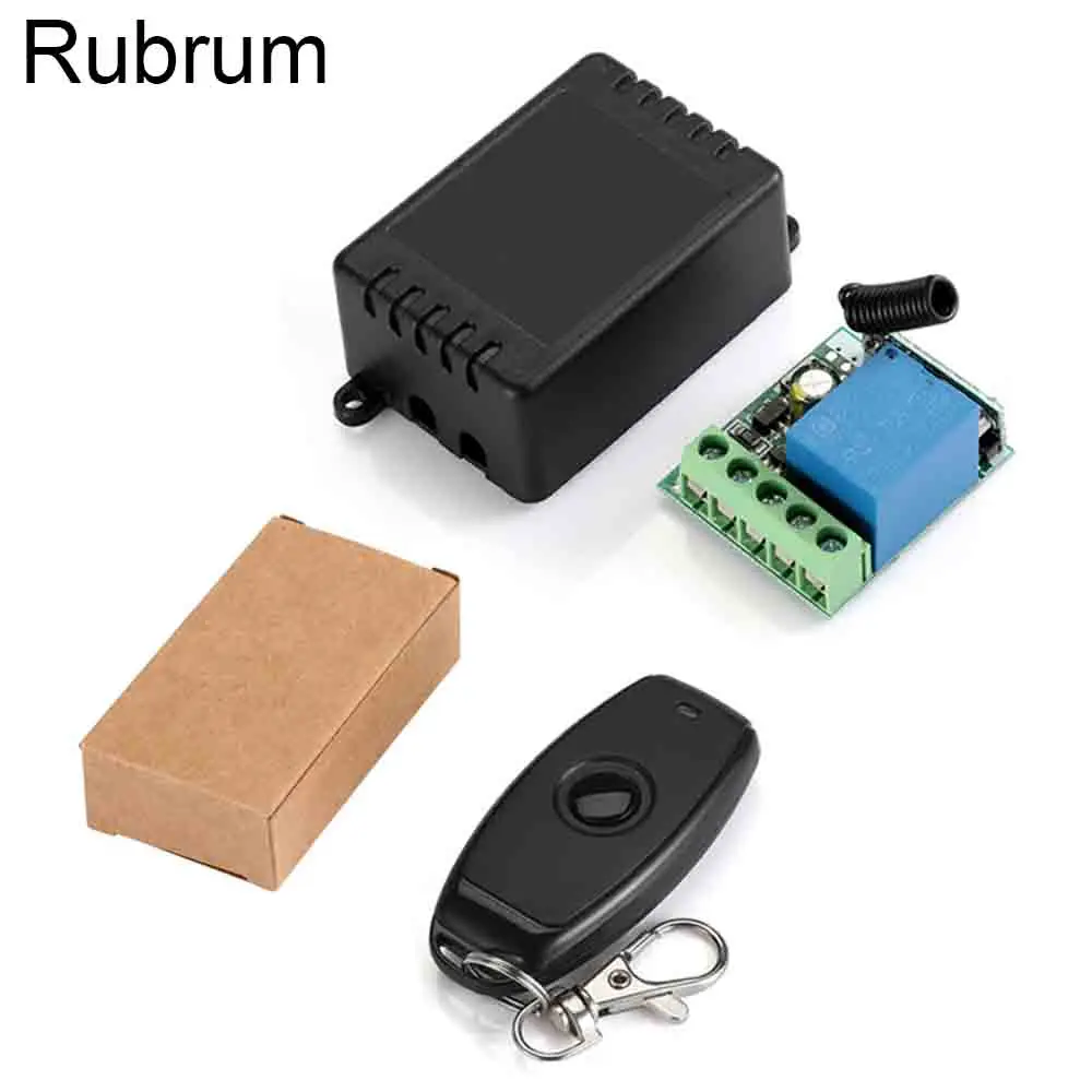 

Rubrum 433Mhz Universal Wireless Remote Control Switch DC 12V 1CH Relay Receiver Module + RF Transmitter 433 Mhz Remote Control