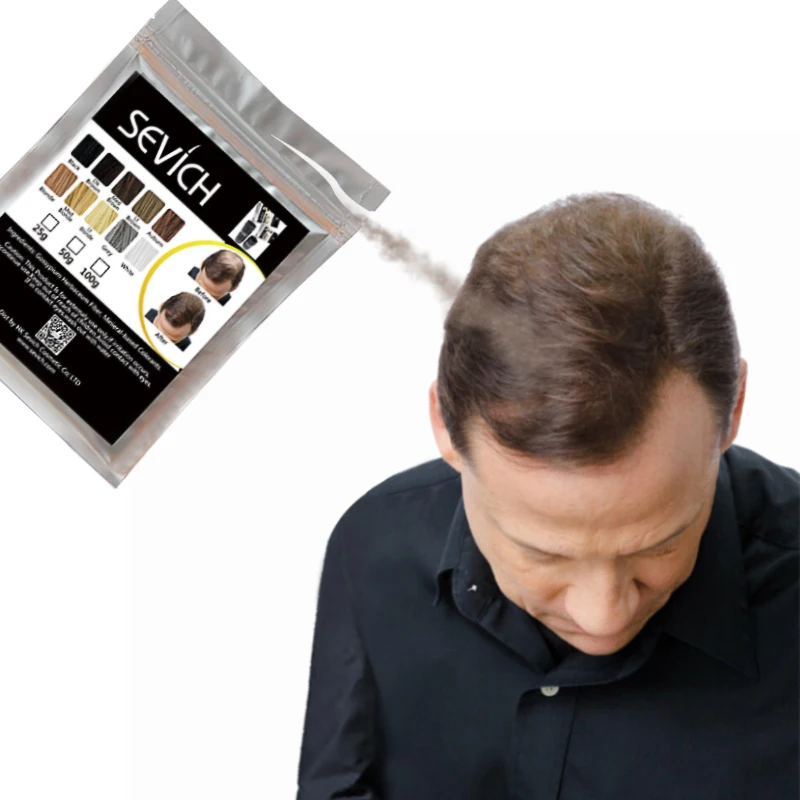 Sevich Beauty Hair Loss Treatment Concealer Hair Fiber Keratin Building Fibre Styling powder Refill 25g 10colors hair building powder hair building fibers