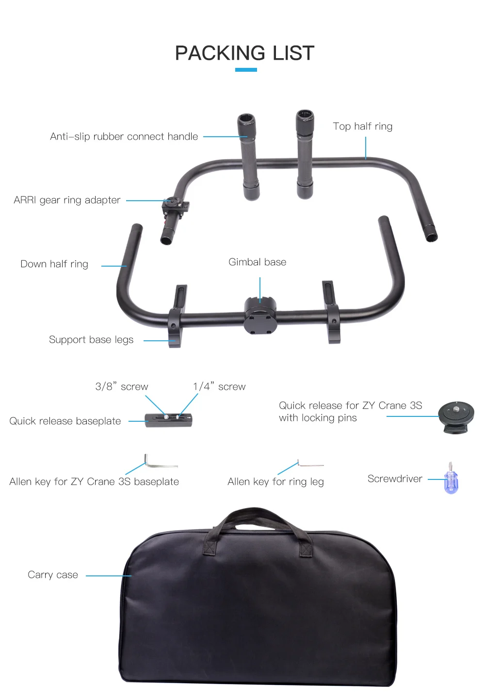 Волшебное кольцо I Handeld RING с адаптером ARRI для стабилизатора одной ручкой ZHIYUN CRANE 3S