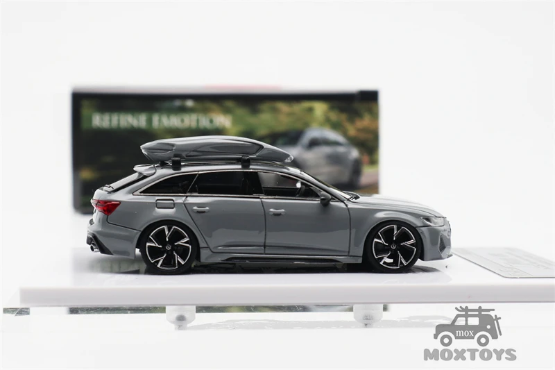 Refine Emotion RE 1:64 RS6 Avant RS C8 GRAY Resin Car