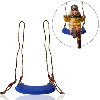 

Children Outdoor Backyard Swing Hanging Tree Seat Toys with Height Adjustable Rope Climbing Frame Set Swing Equipment for Kids