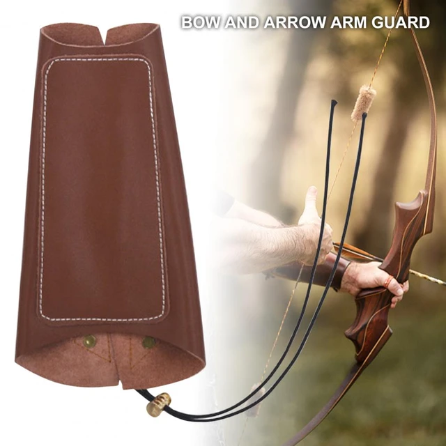 Garde-bras ajustable en Faux cuir et dentelle, brassard de protection pour  le tir à l'arc, brassard pour la chasse - AliExpress