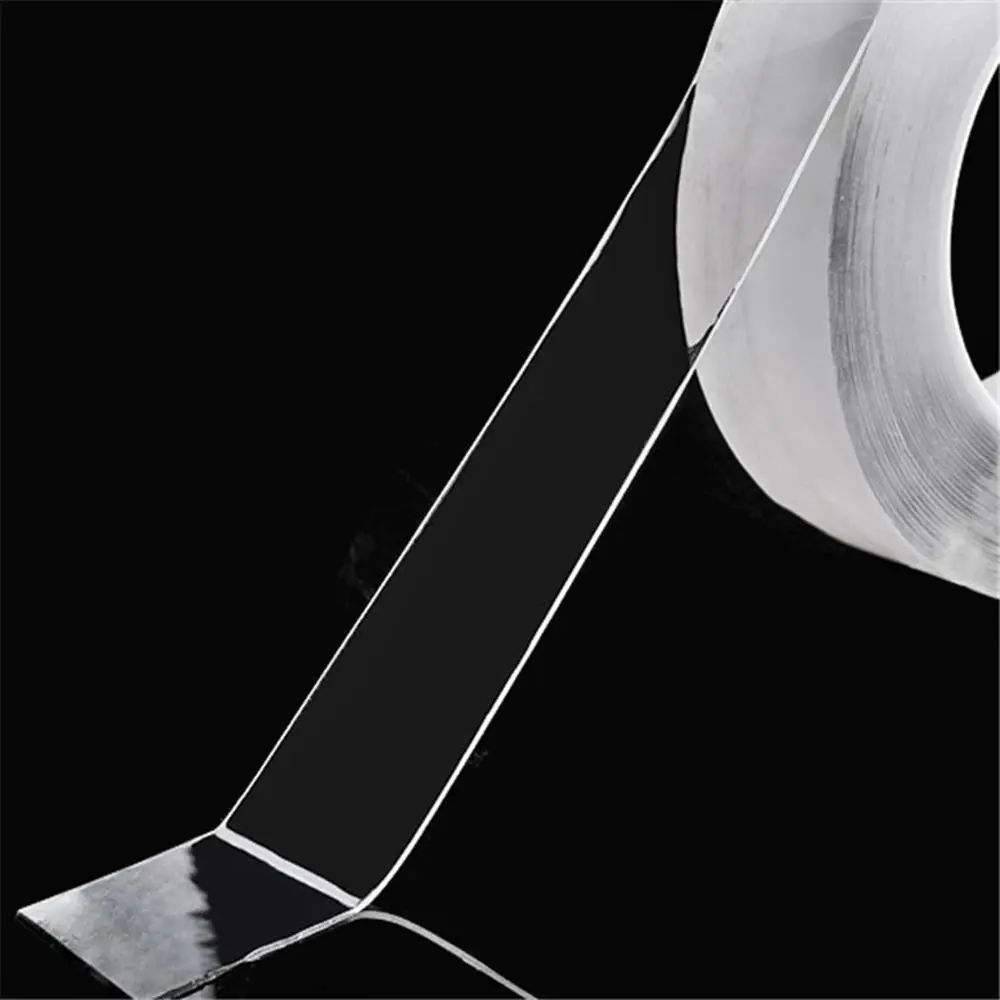 

Transparent Magic Nano Tape Washable Reusable Double-Sided Tape Adhesive Nano-No Trace Paste Removable Glue Cleanable Household